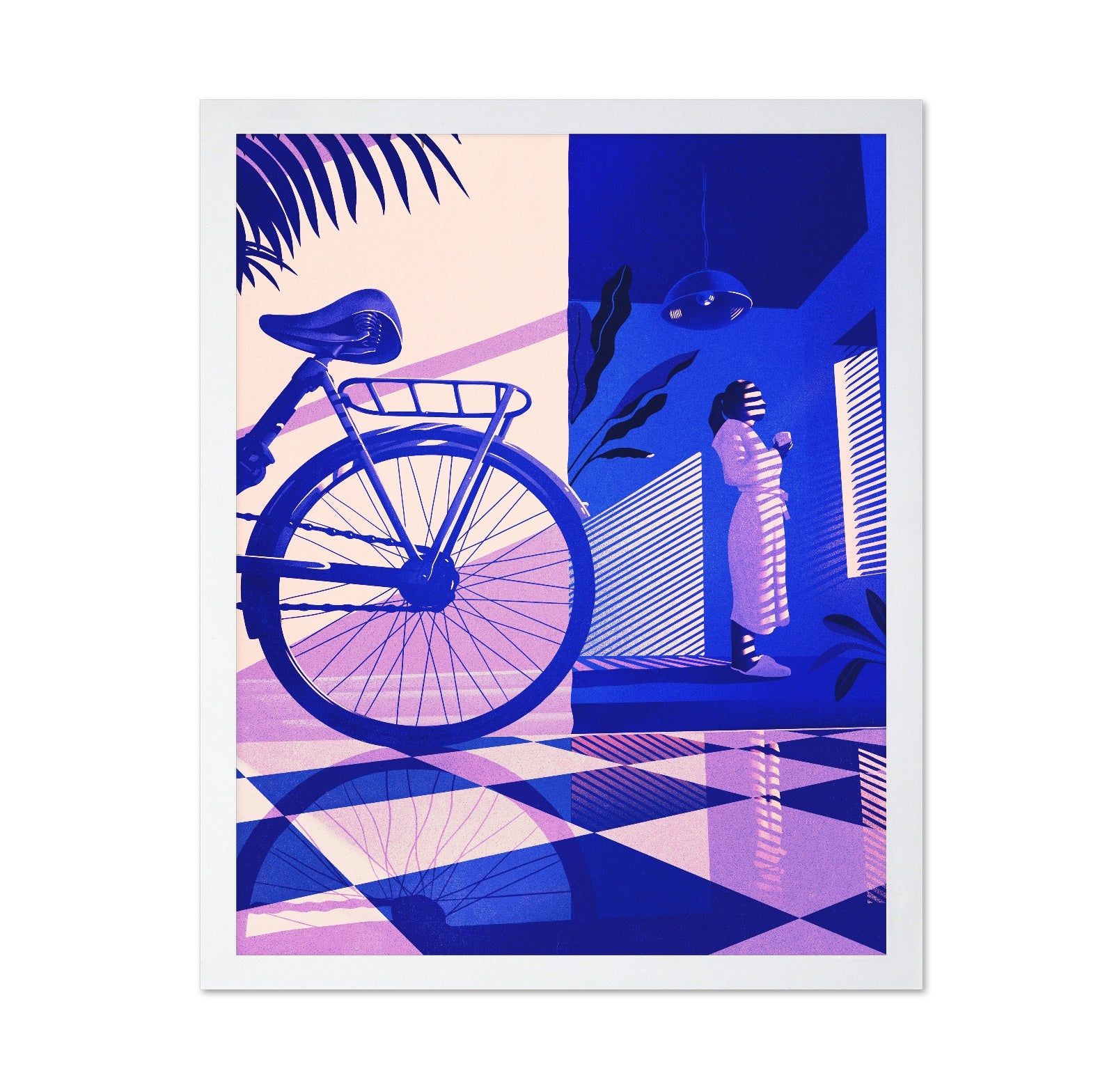 Neon Bicycle Reflection