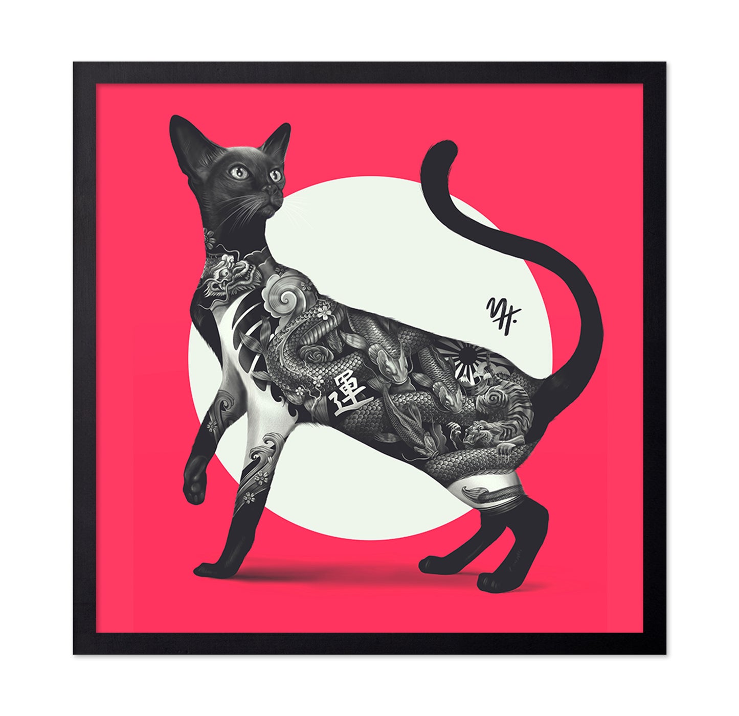 Japanese Tattoo Cat