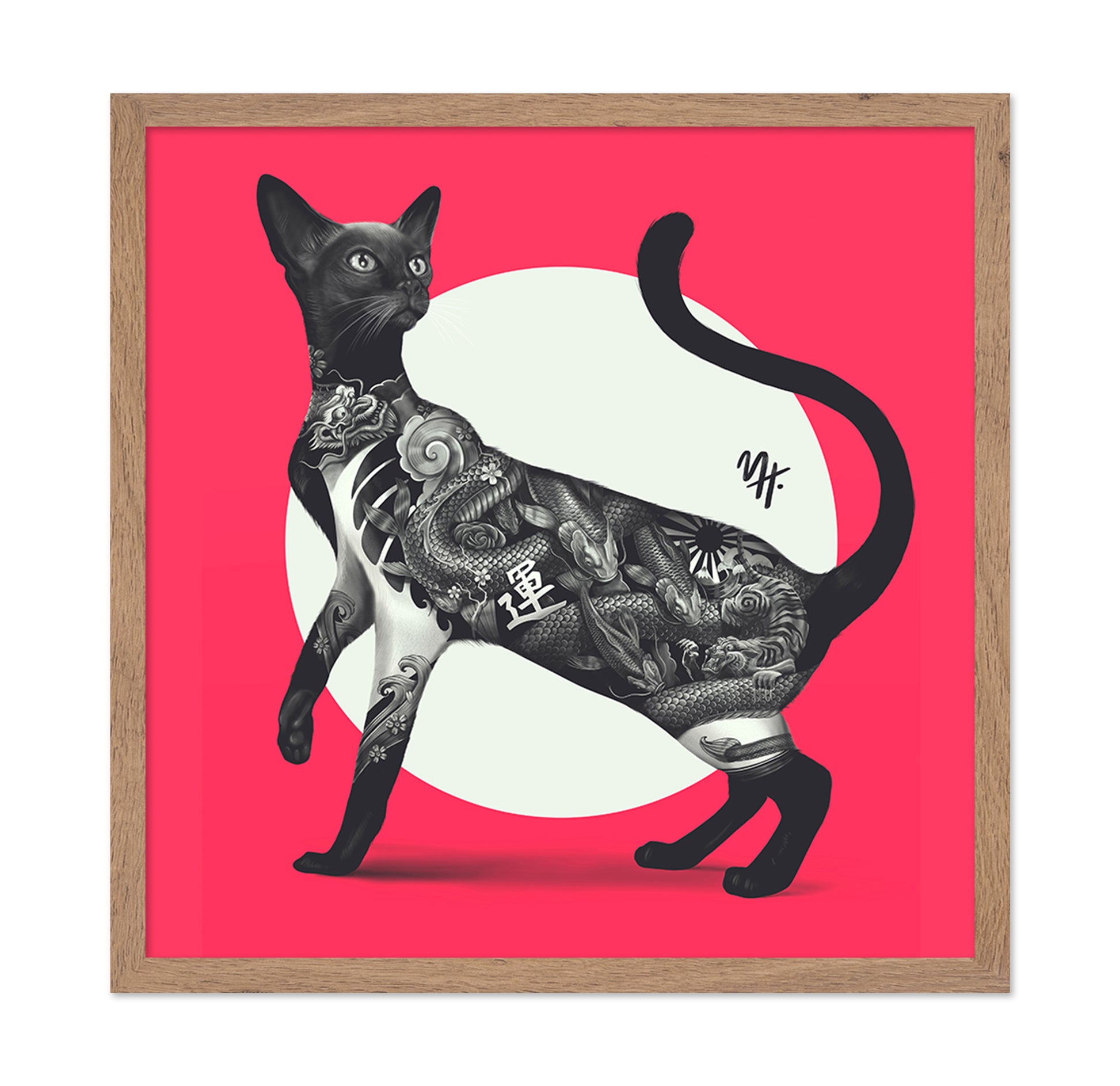 Japanese Tattoo Cat
