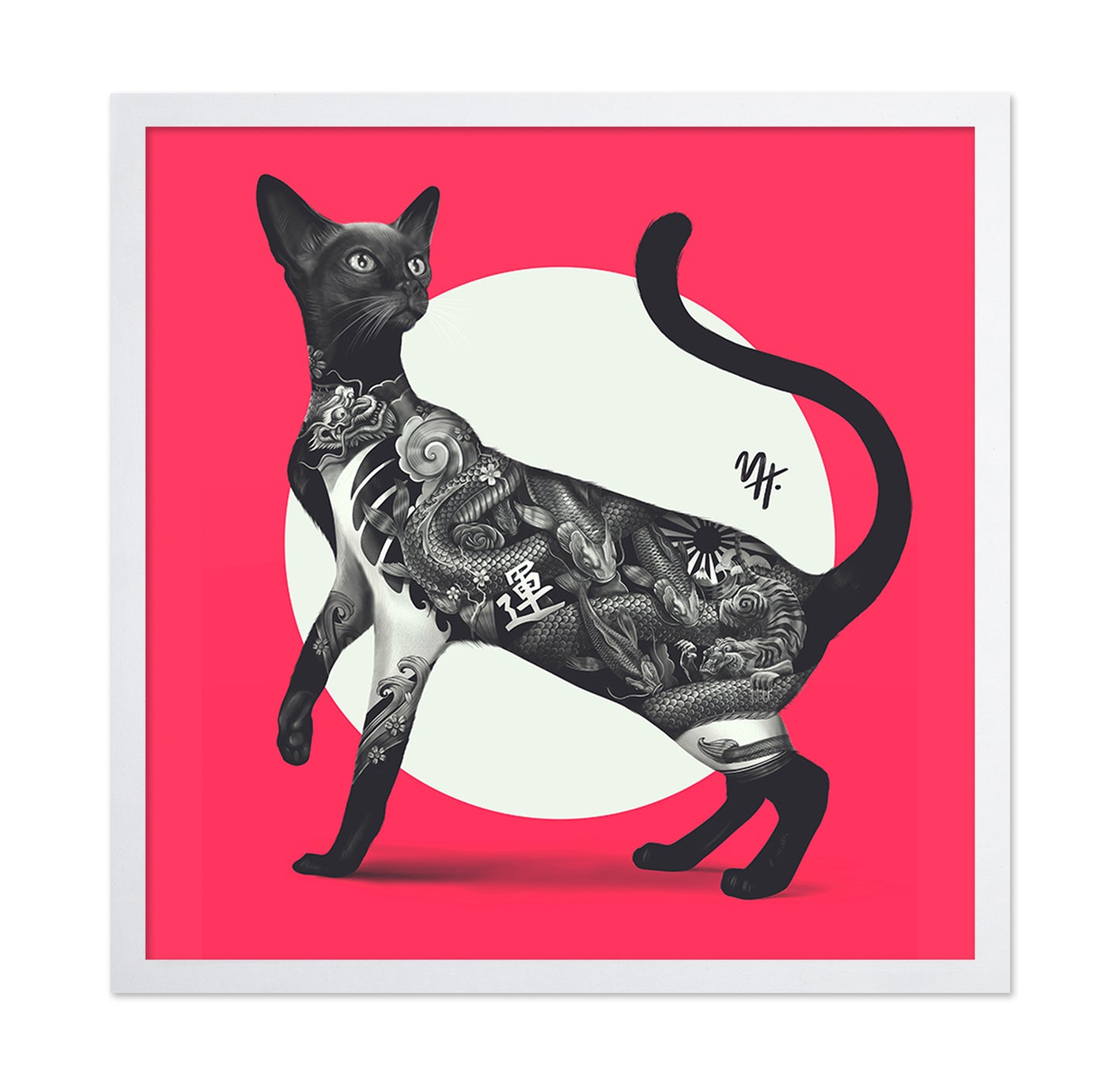Japanese Tattoo Cat