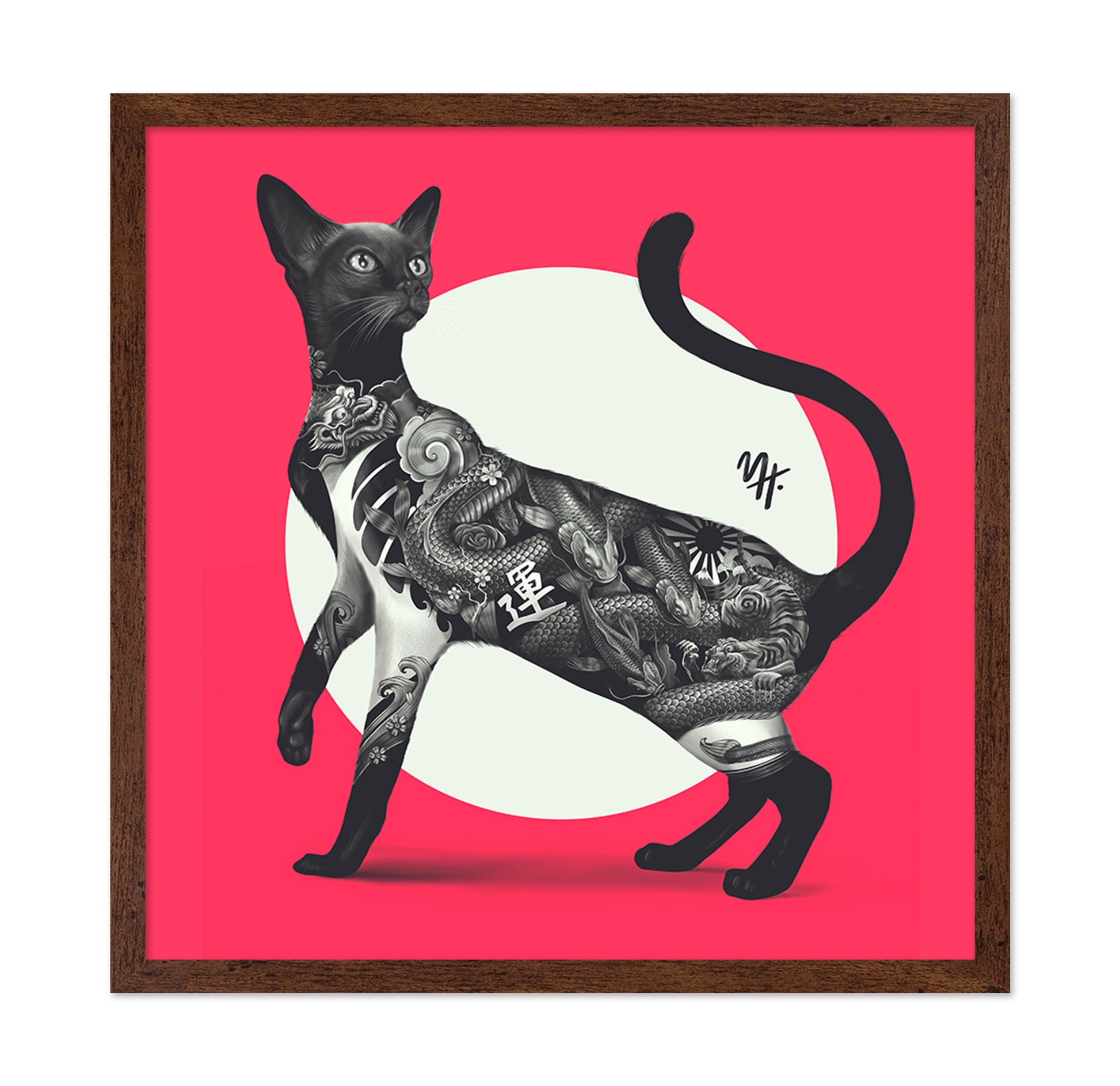Japanese Tattoo Cat