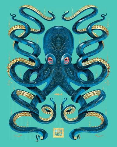 Blue Gold Octopus