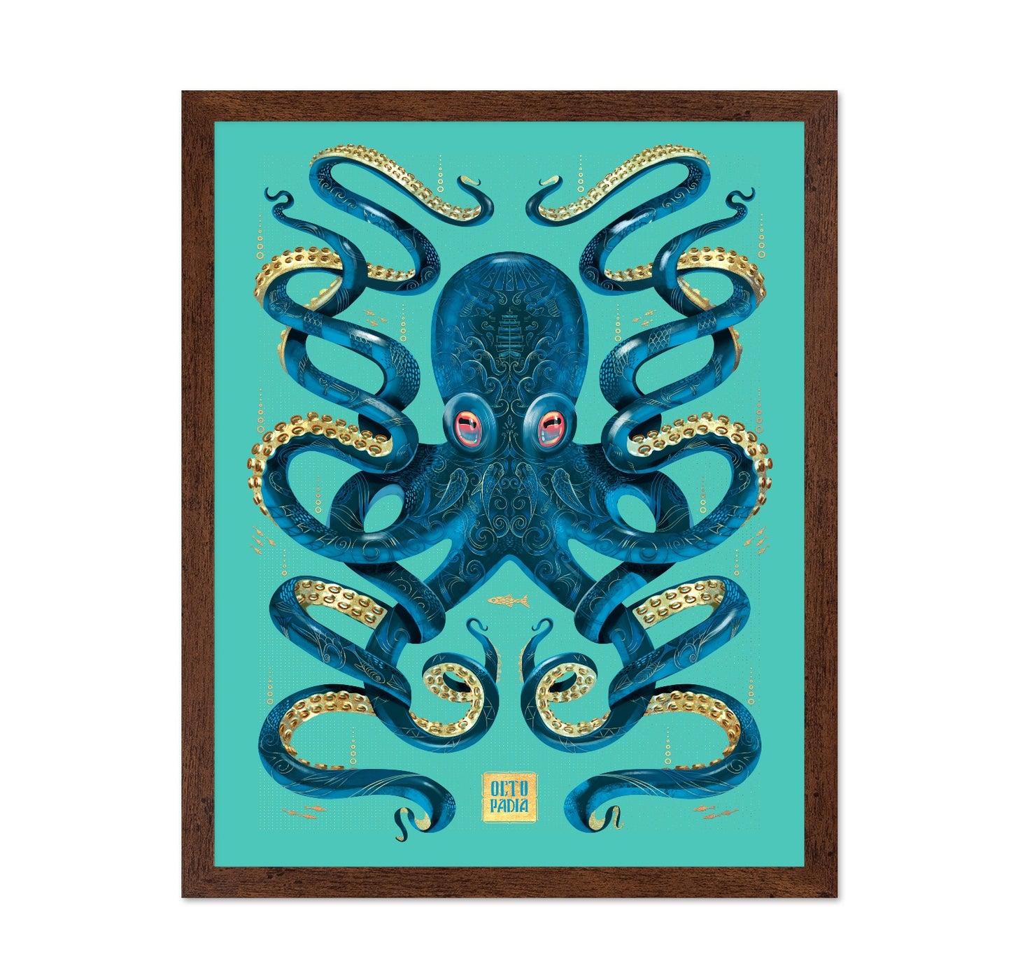 Blue Gold Octopus