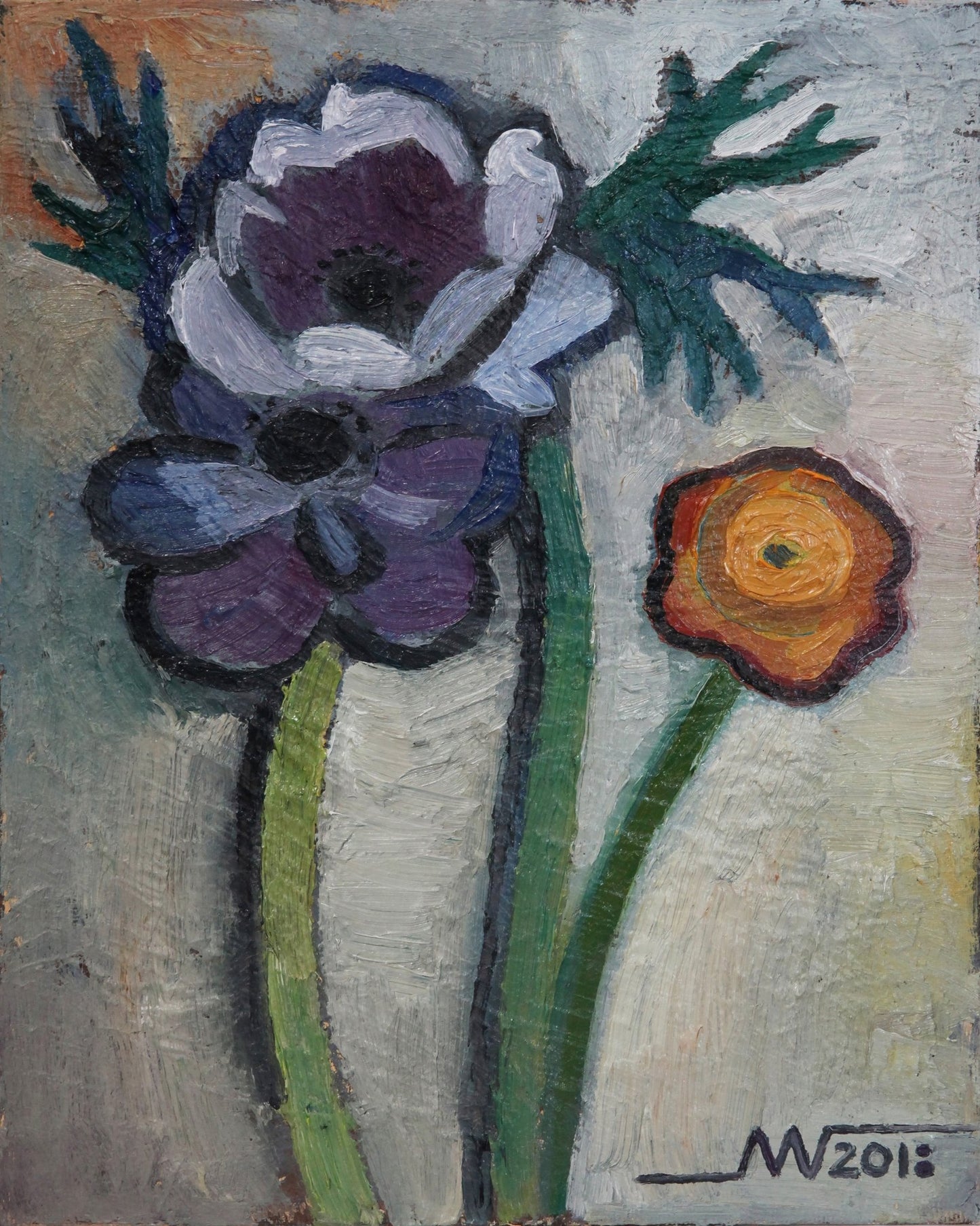 Purple Anemone Flowers