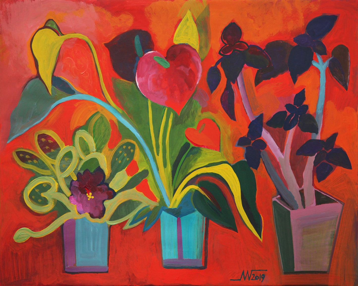 Vibrant Potted Plants