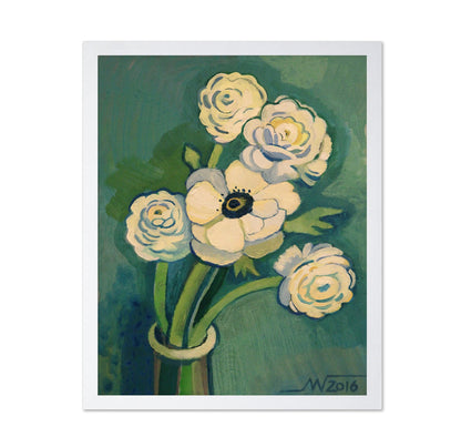 White Blossom Vase No1