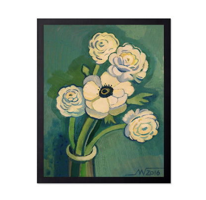 White Blossom Vase No1