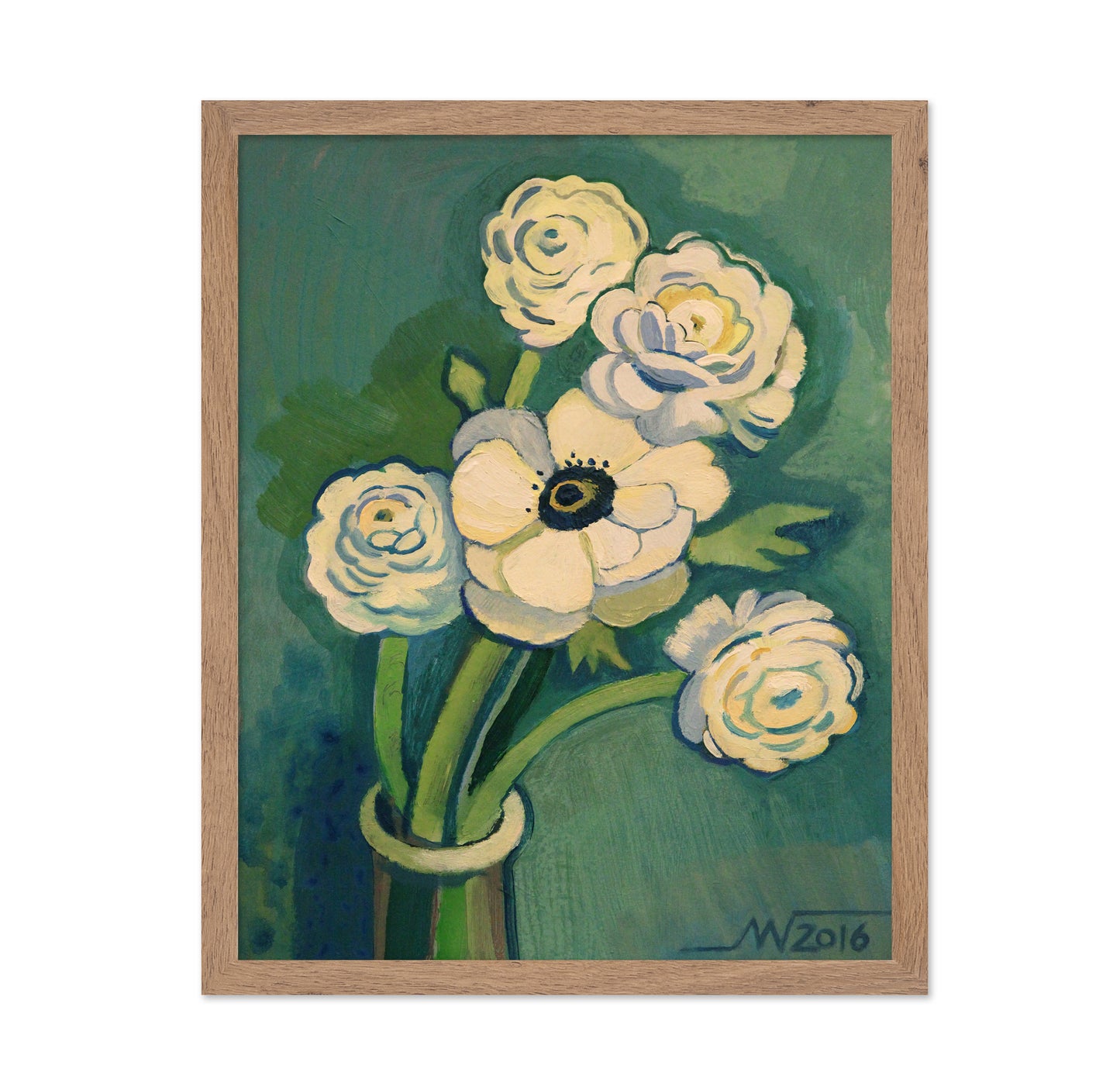 White Blossom Vase No1