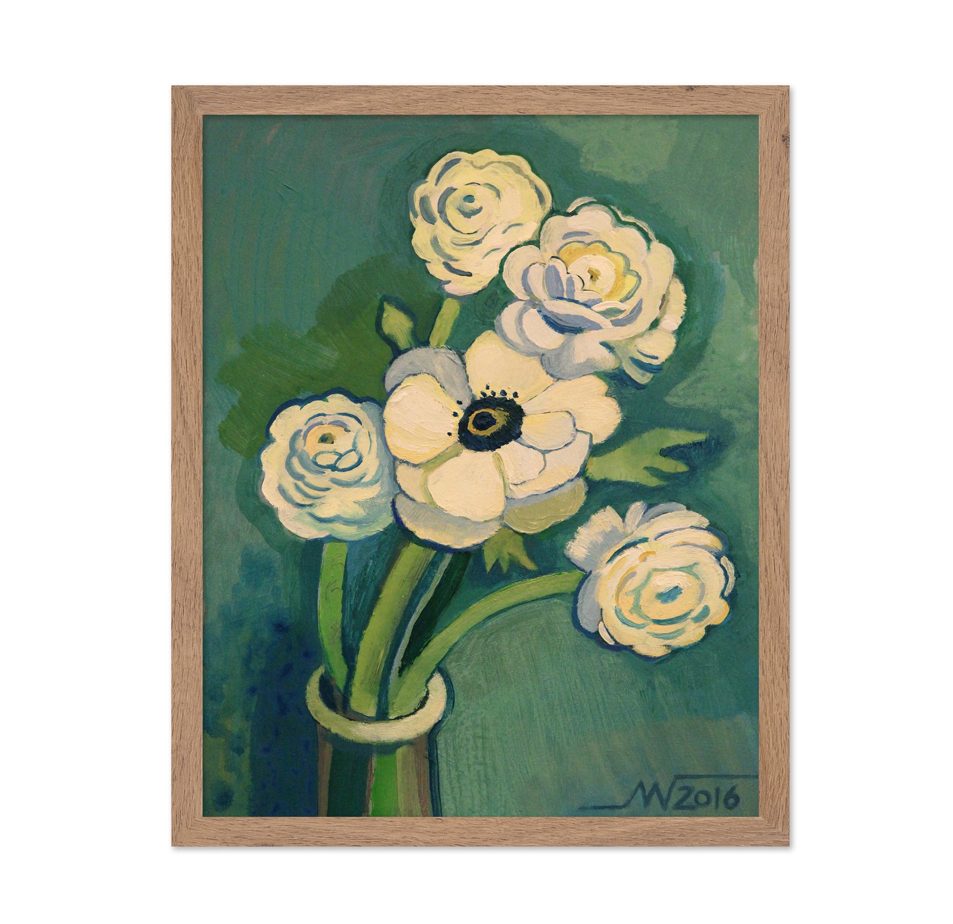 White Blossom Vase No1