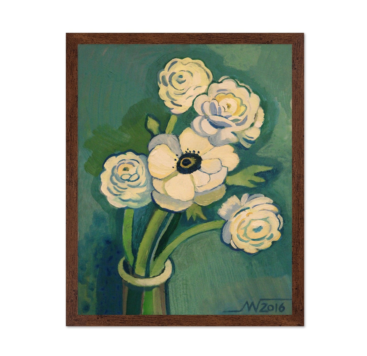 White Blossom Vase No1