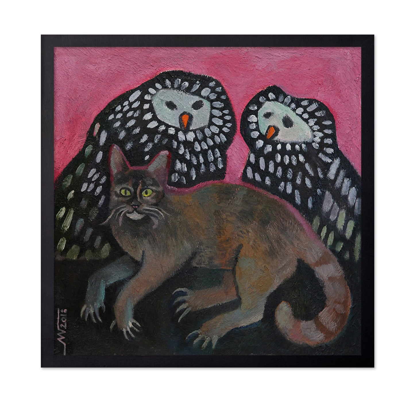 Cat And Owls