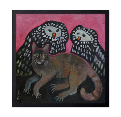 Cat And Owls