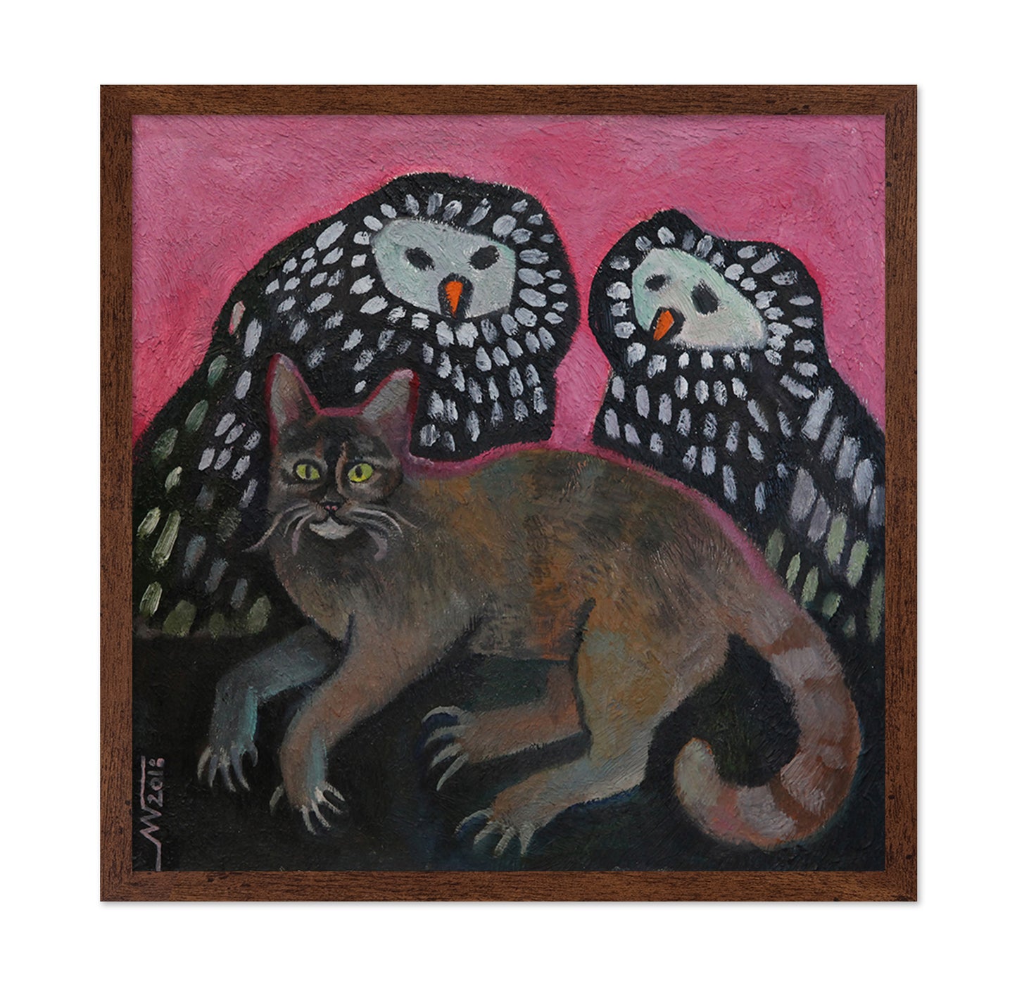 Cat And Owls
