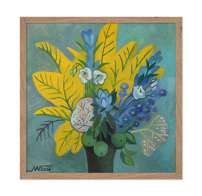 Yellow Floral Vase No2
