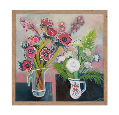 Floral Duo Pitchers