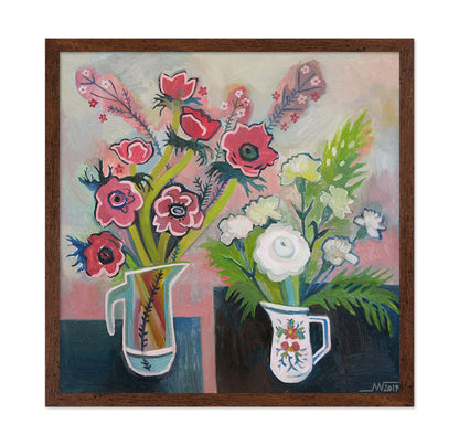 Floral Duo Pitchers