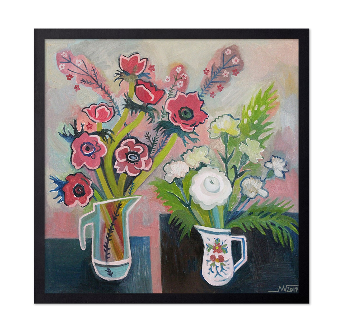 Floral Duo Pitchers