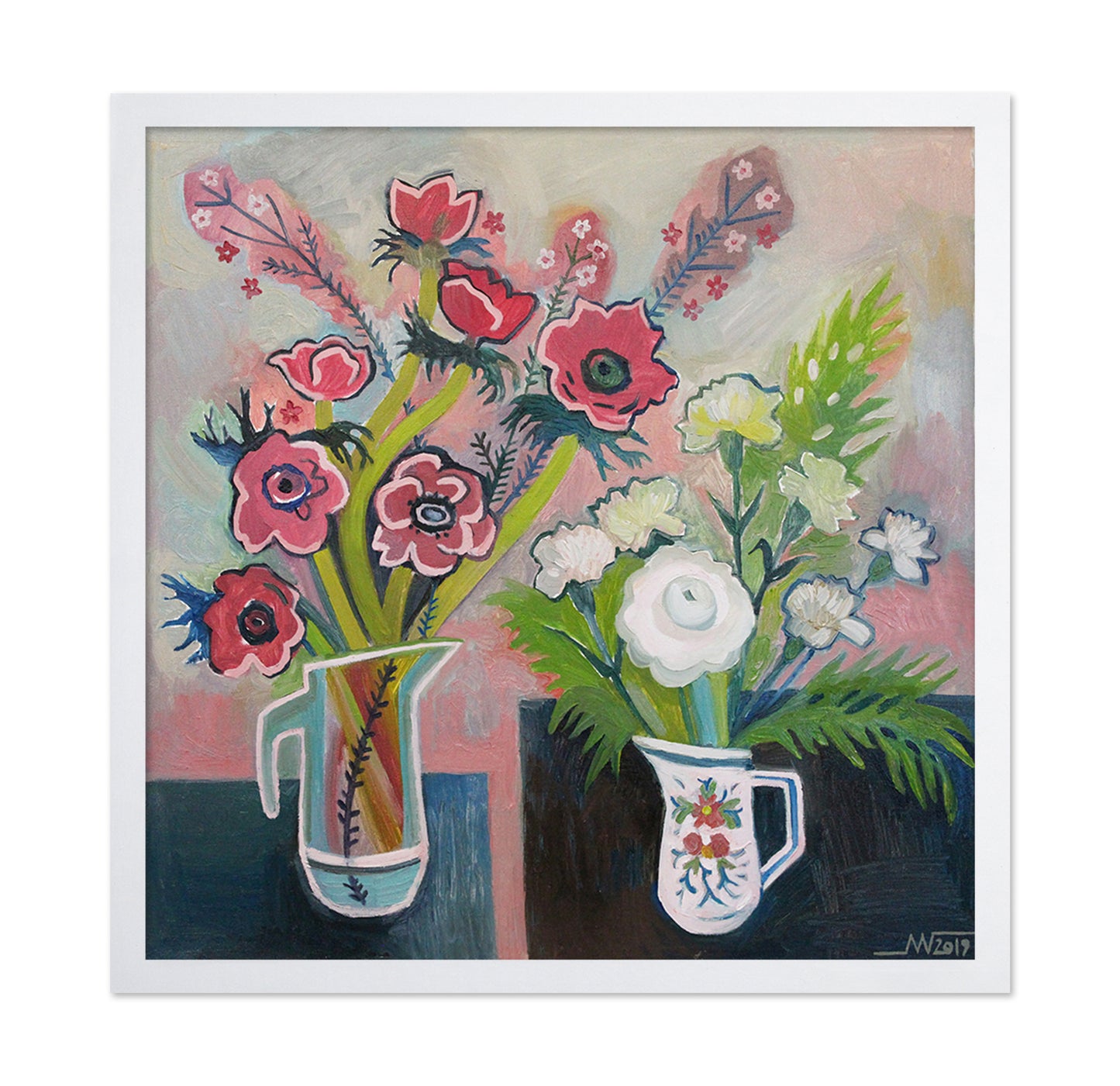 Floral Duo Pitchers