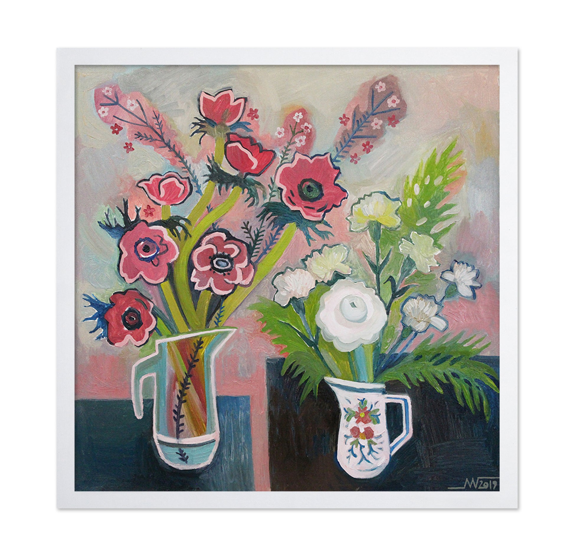 Floral Duo Pitchers