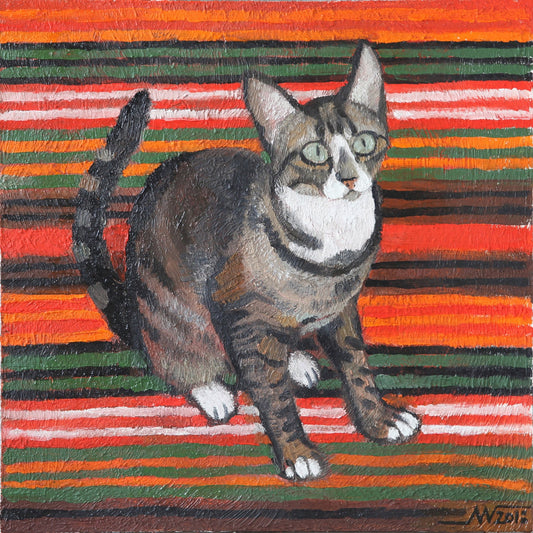 Striped Cat Portrait