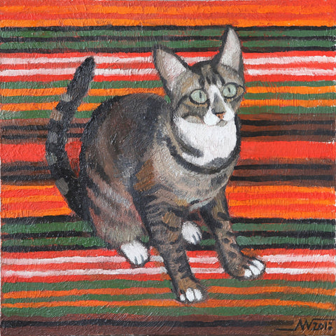 Striped Cat Portrait