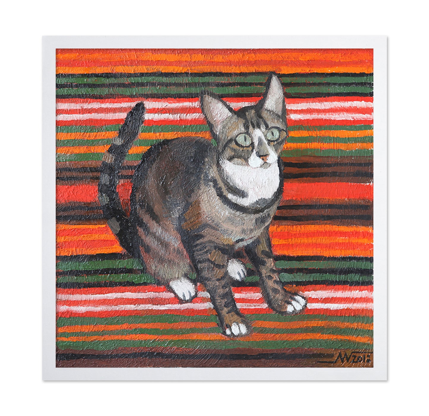 Striped Cat Portrait