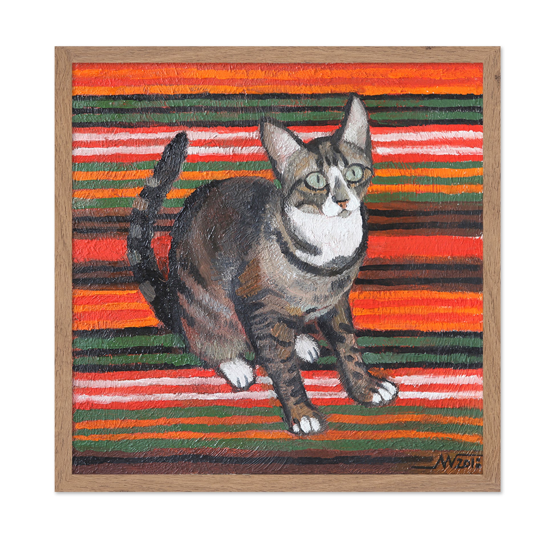 Striped Cat Portrait