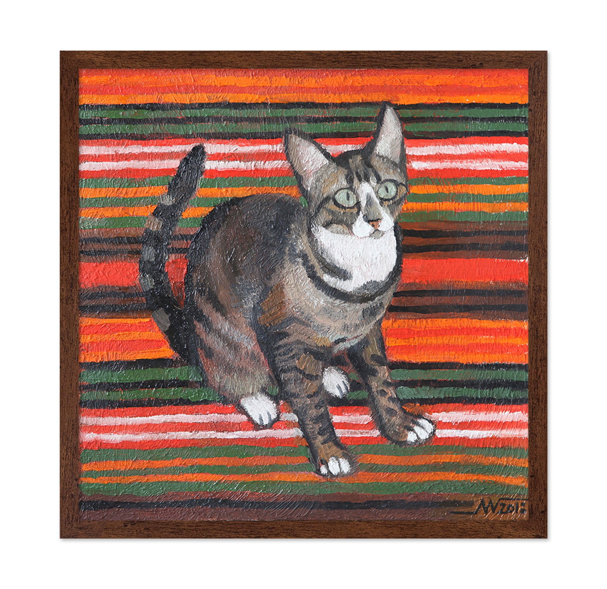 Striped Cat Portrait