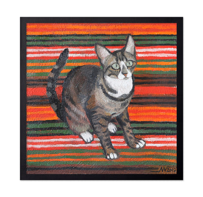 Striped Cat Portrait