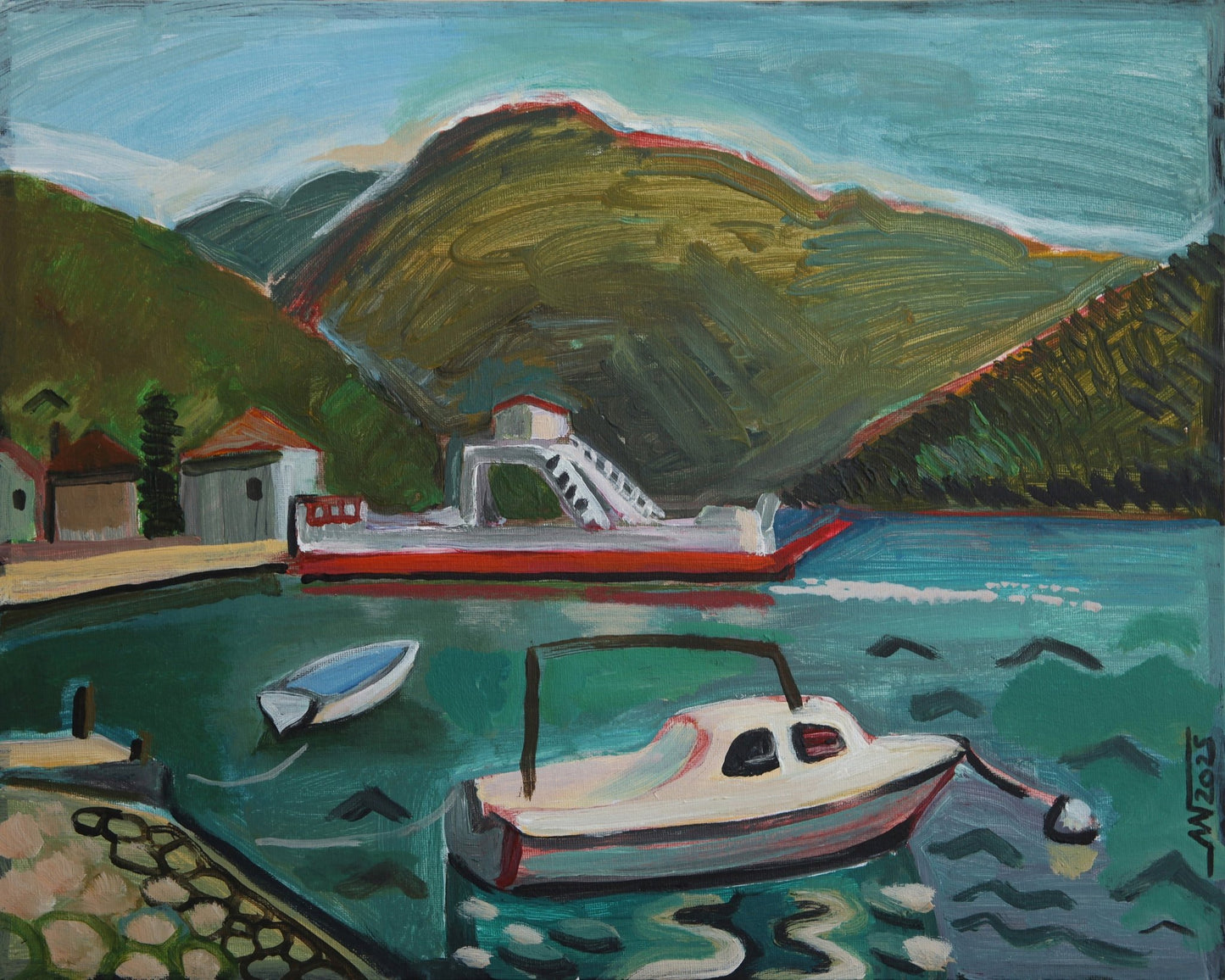 Harbor Boats Scene No1