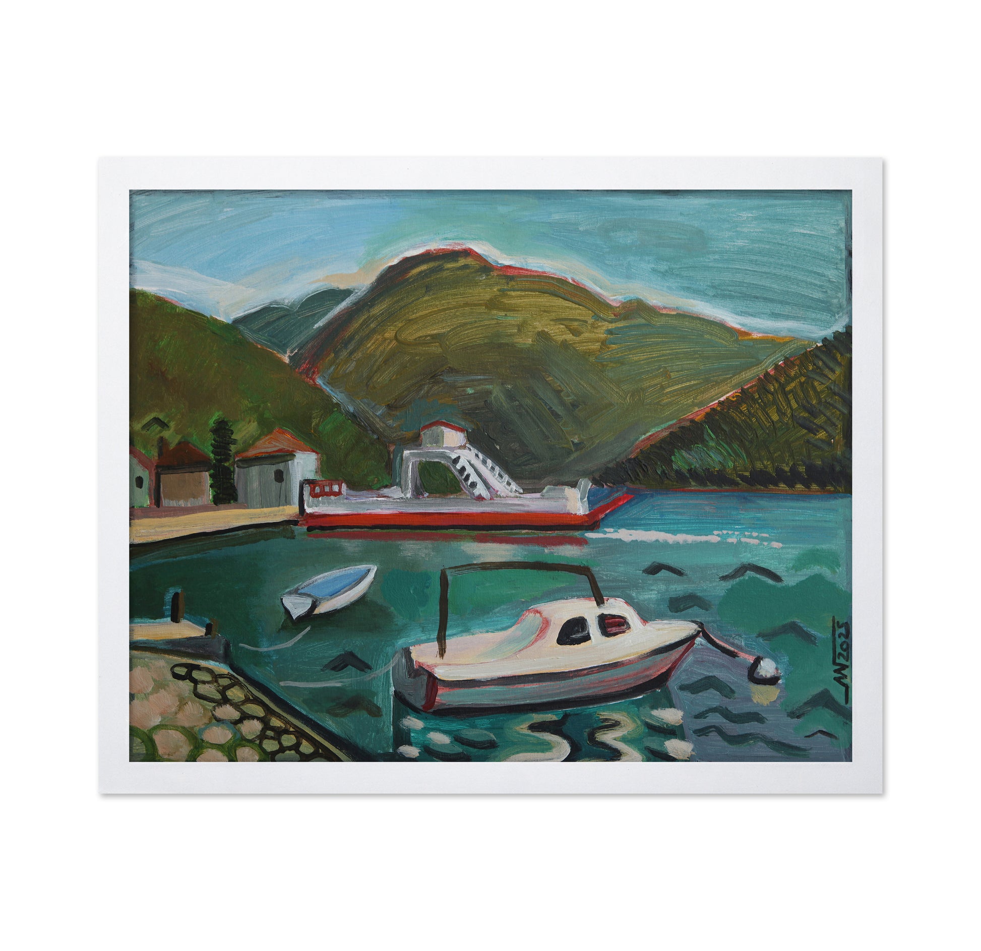 Harbor Boats Scene No1