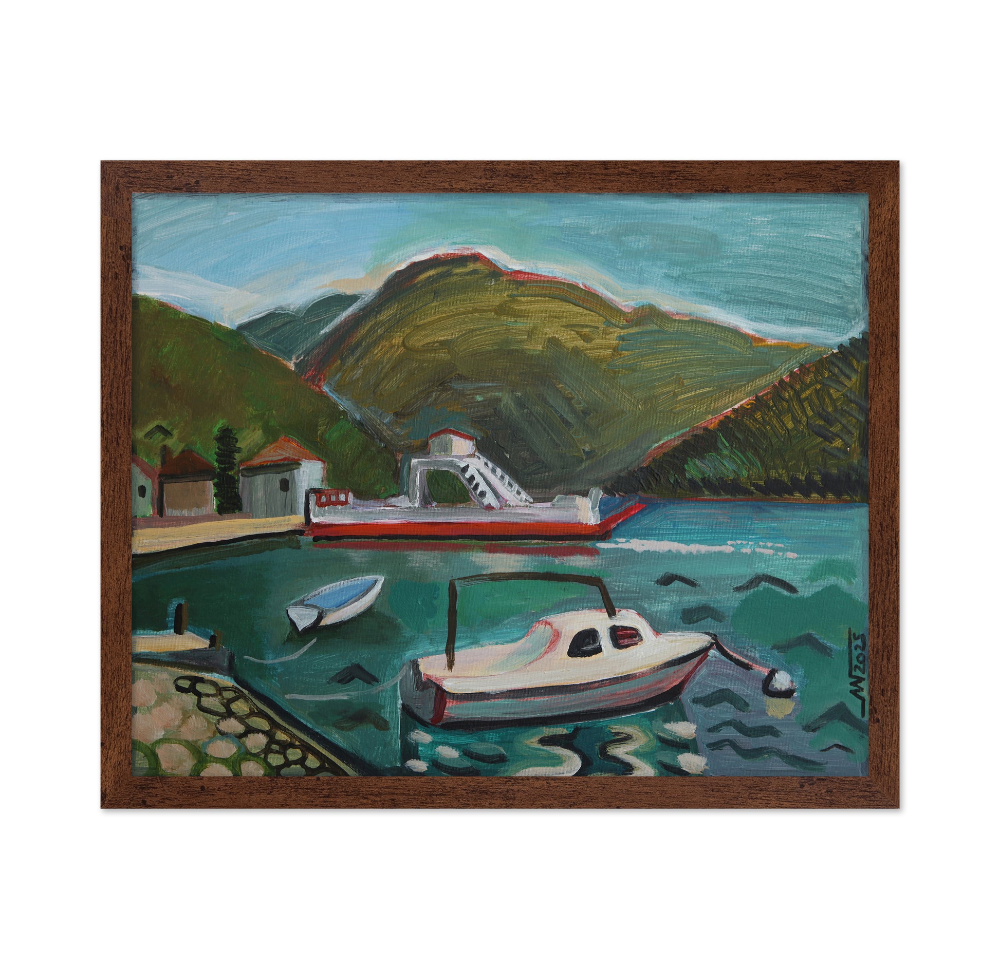 Harbor Boats Scene No1