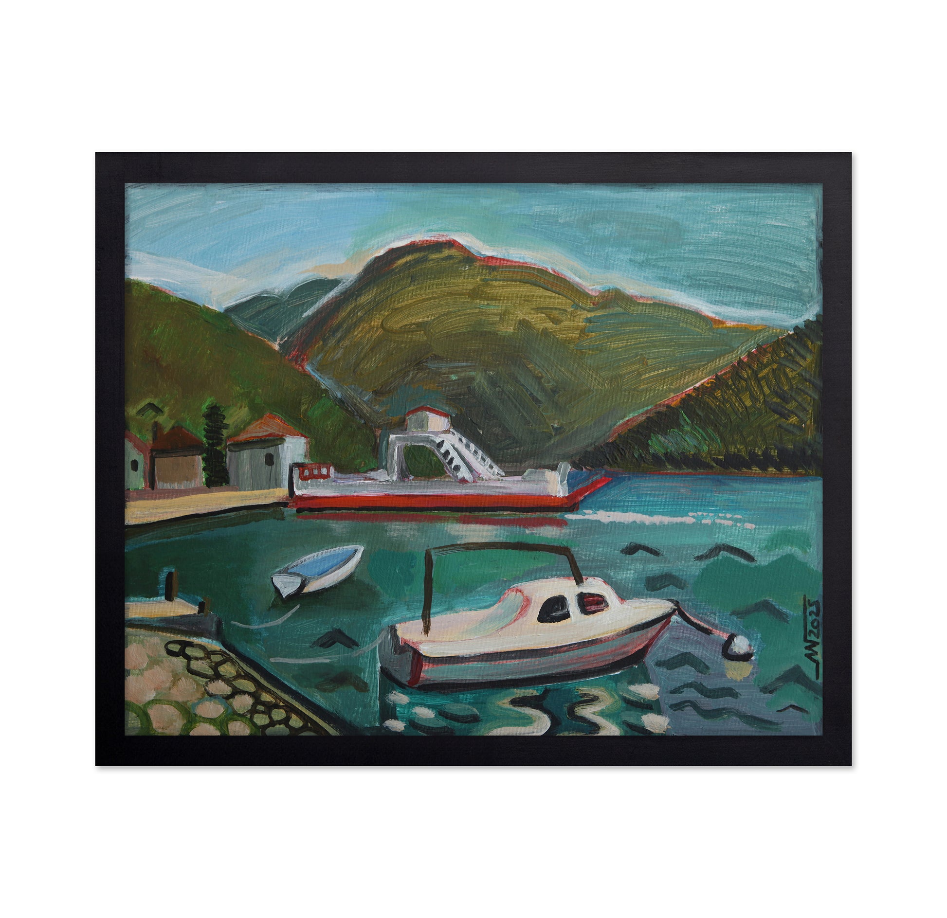 Harbor Boats Scene No1