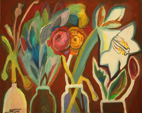 Vibrant Floral Vases
