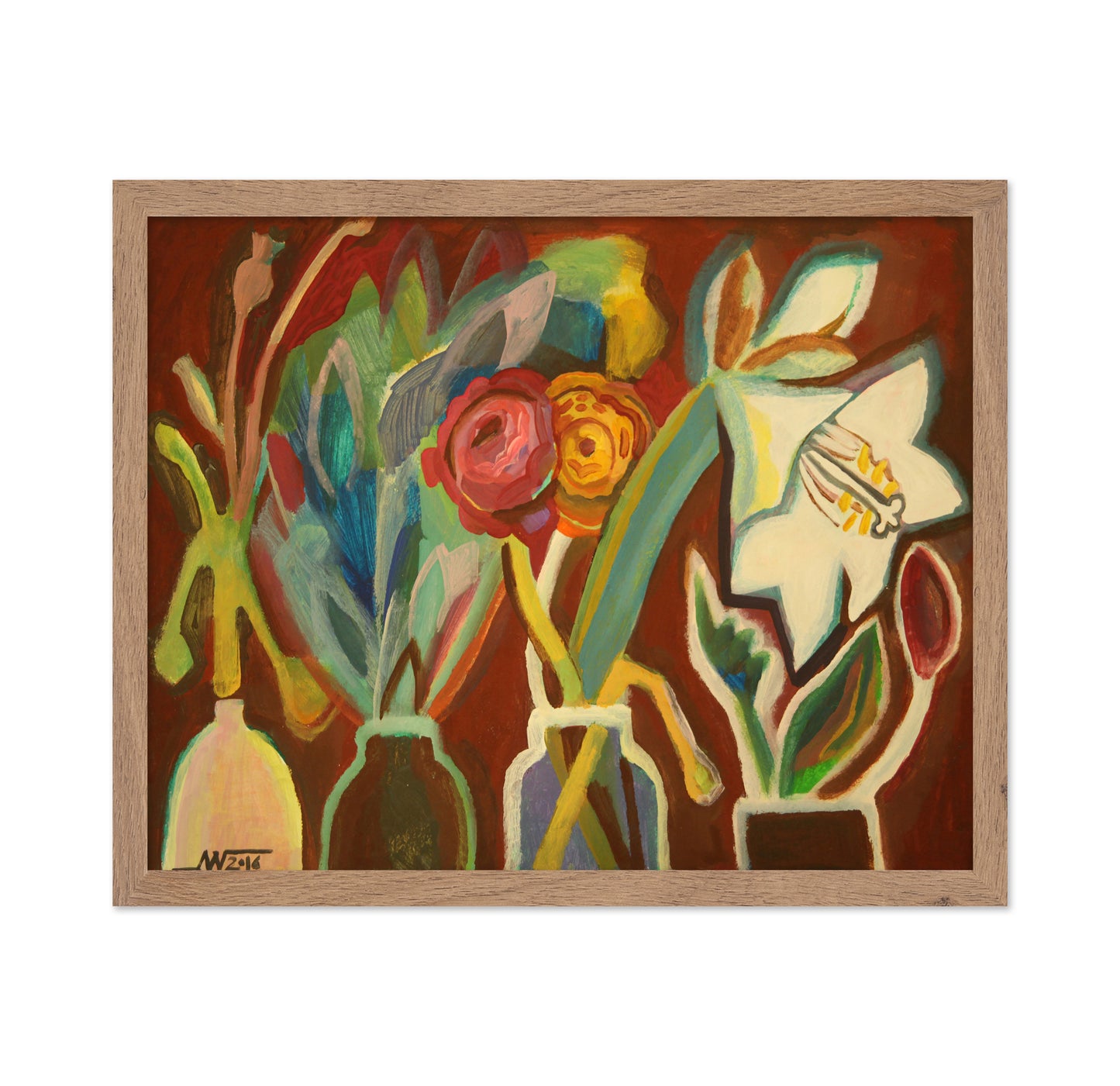 Vibrant Floral Vases