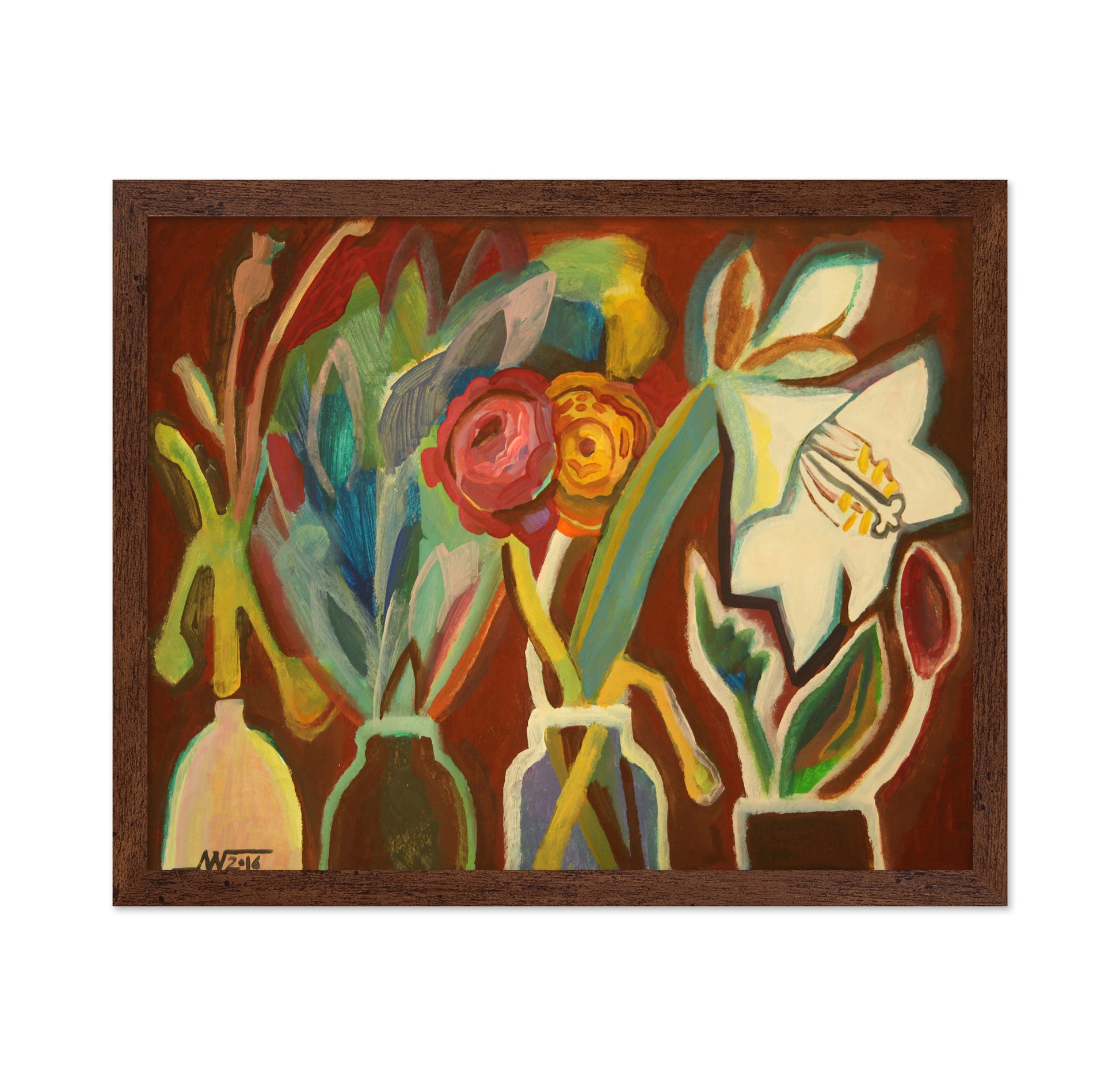 Vibrant Floral Vases