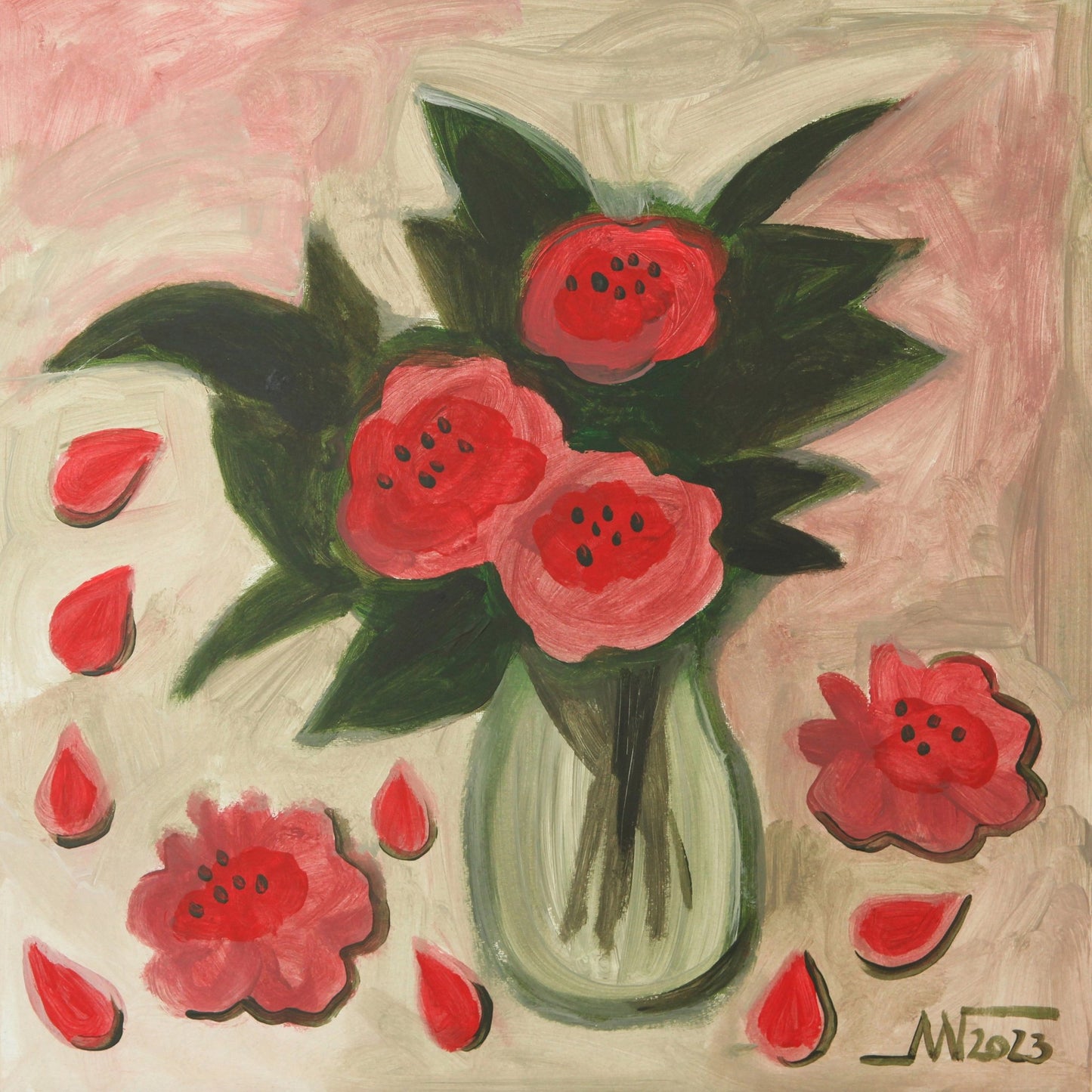 Camellia Blossom Vase