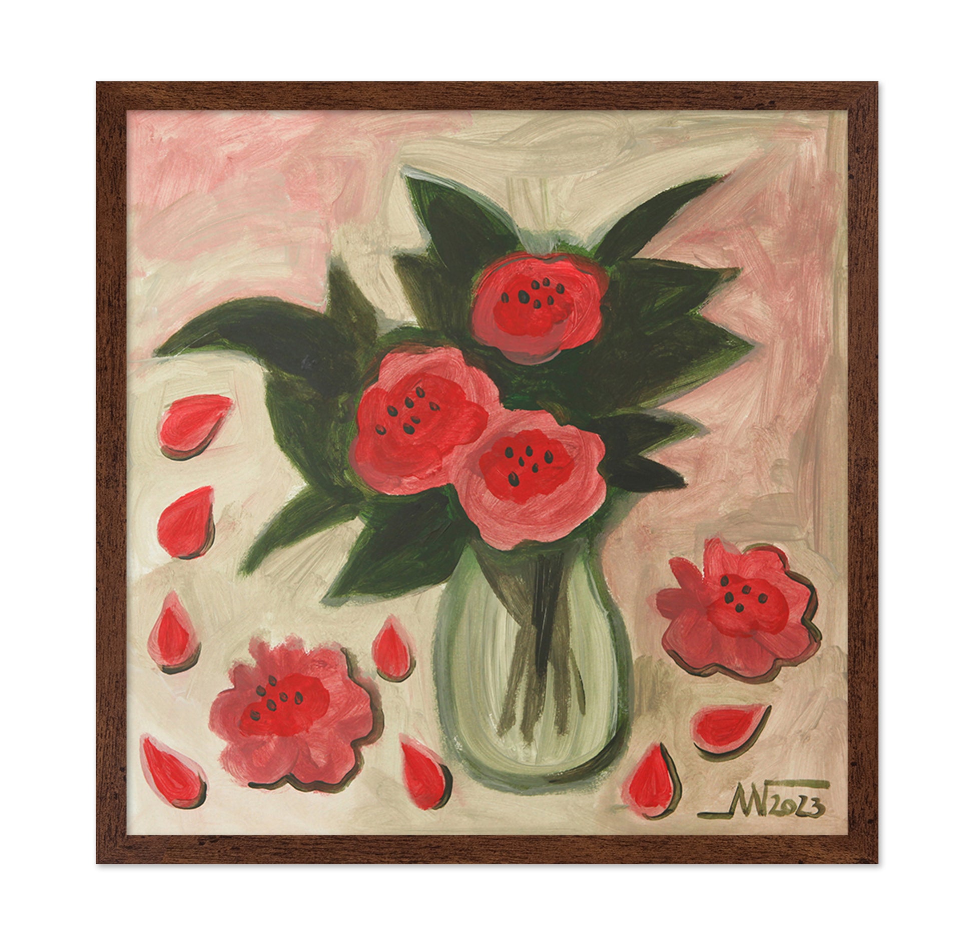Camellia Blossom Vase