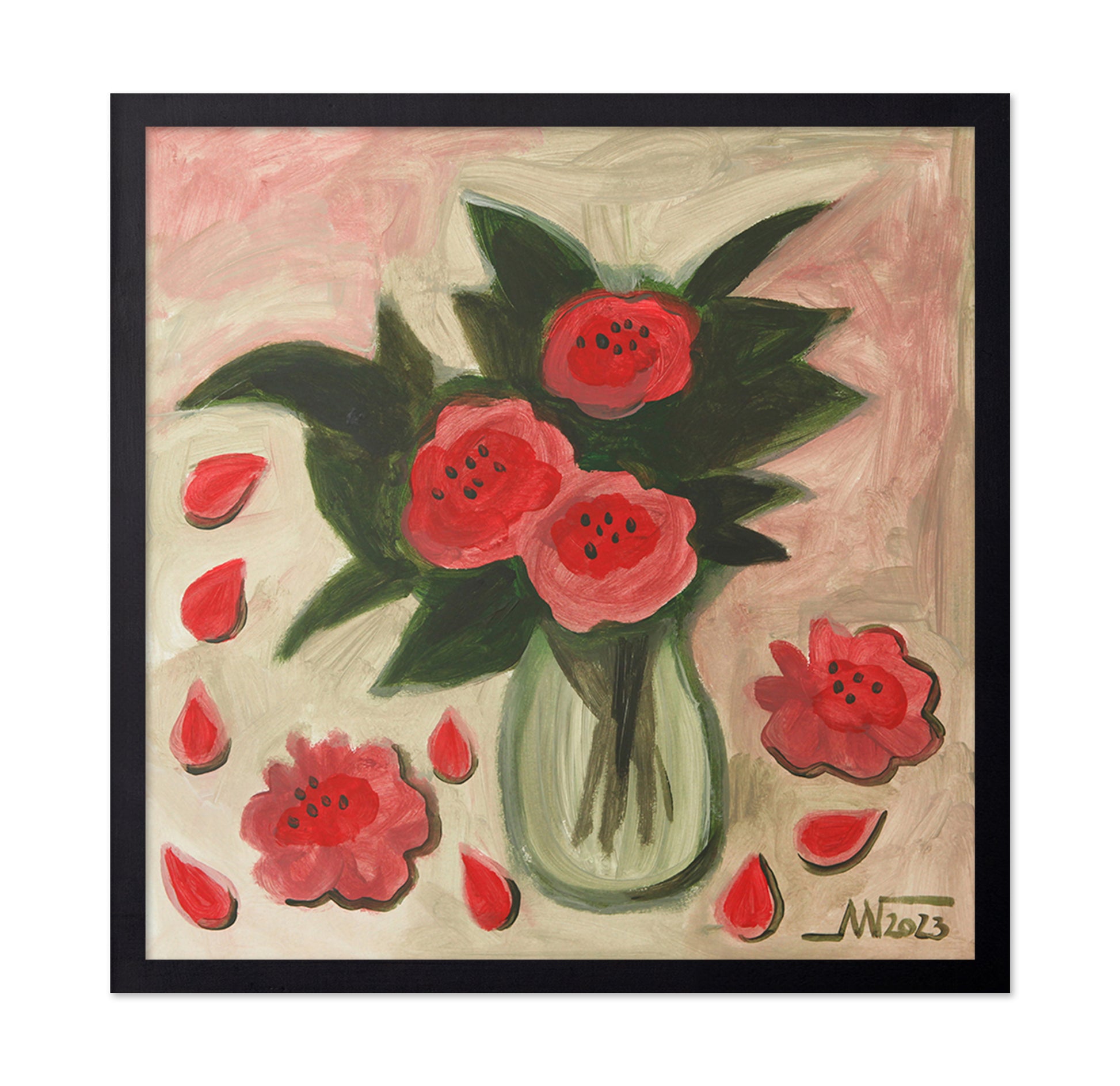 Camellia Blossom Vase