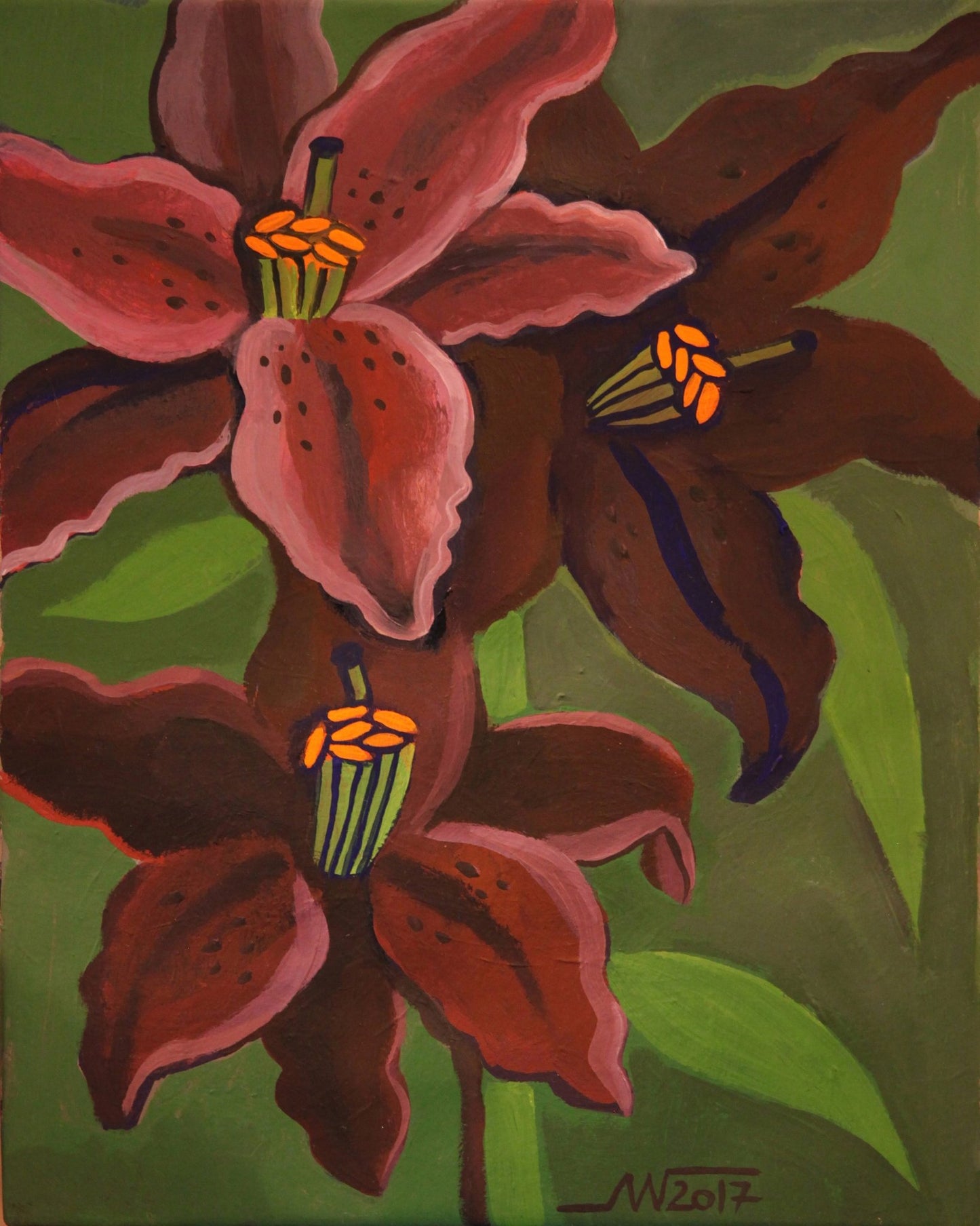 Red Lily Bloom