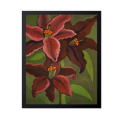 Red Lily Bloom