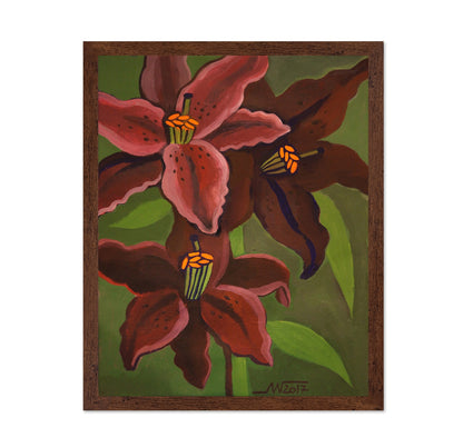 Red Lily Bloom
