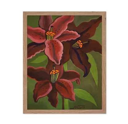 Red Lily Bloom