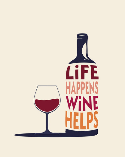 Wine Helps Quote