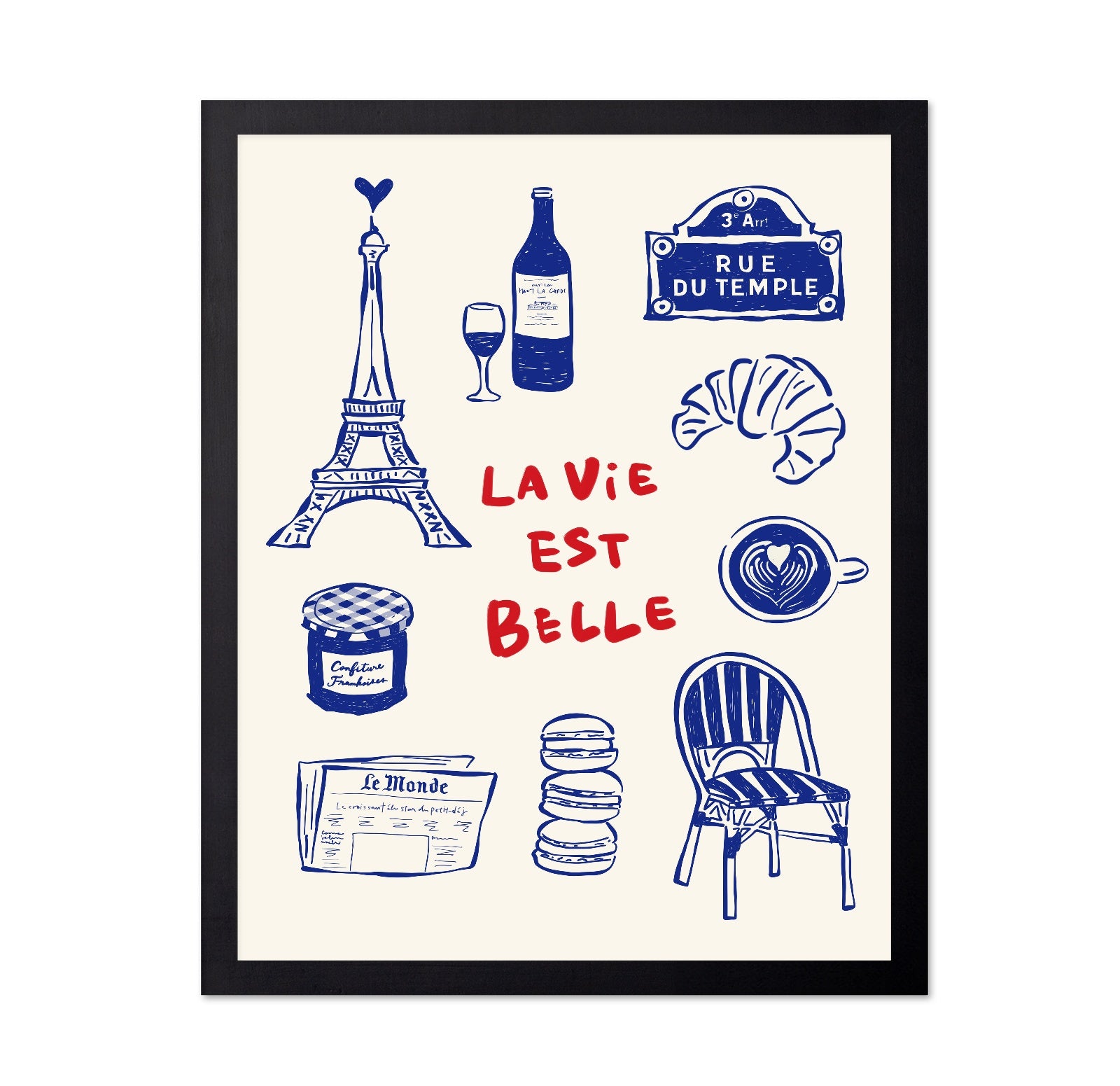 Paris Cafe Icons