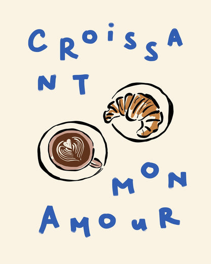 Croissant Cafe Love