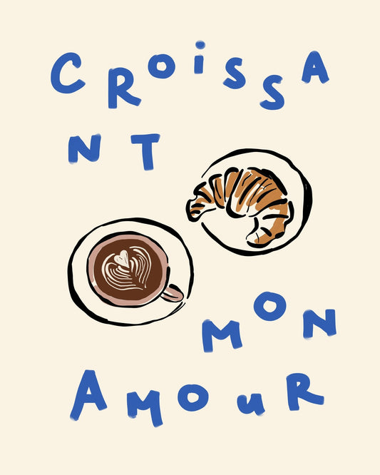 Croissant Cafe Love