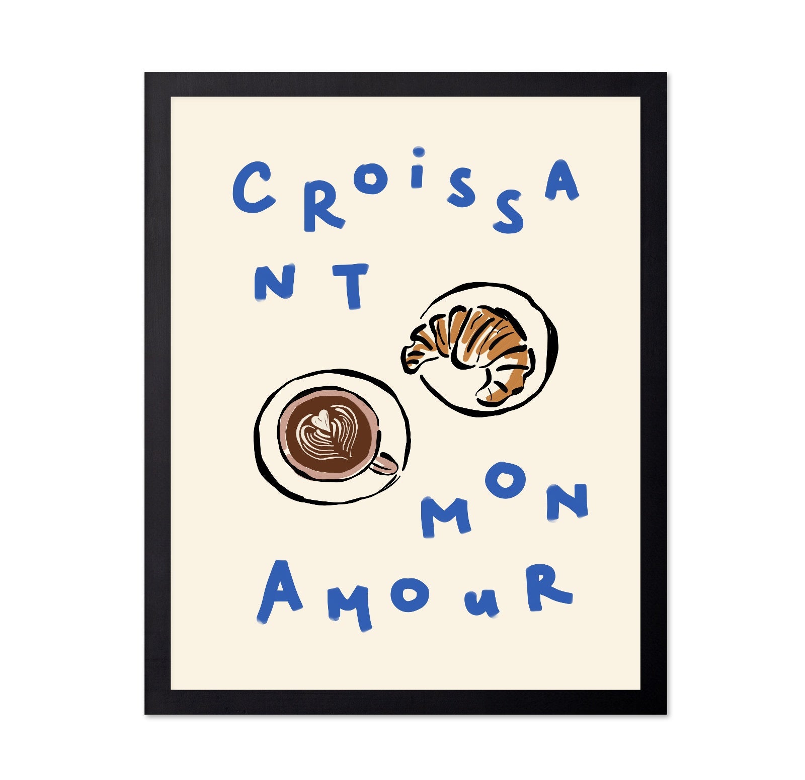 Croissant Cafe Love