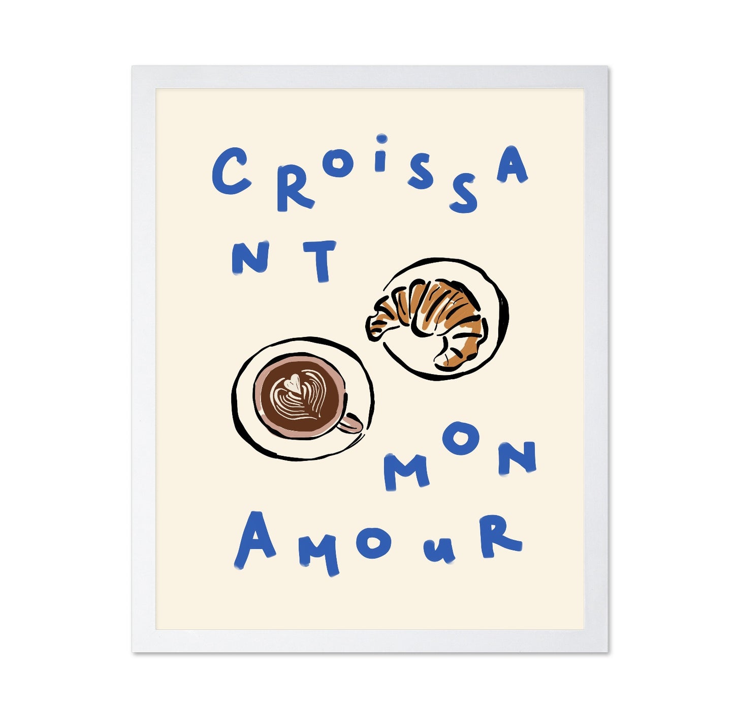 Croissant Cafe Love