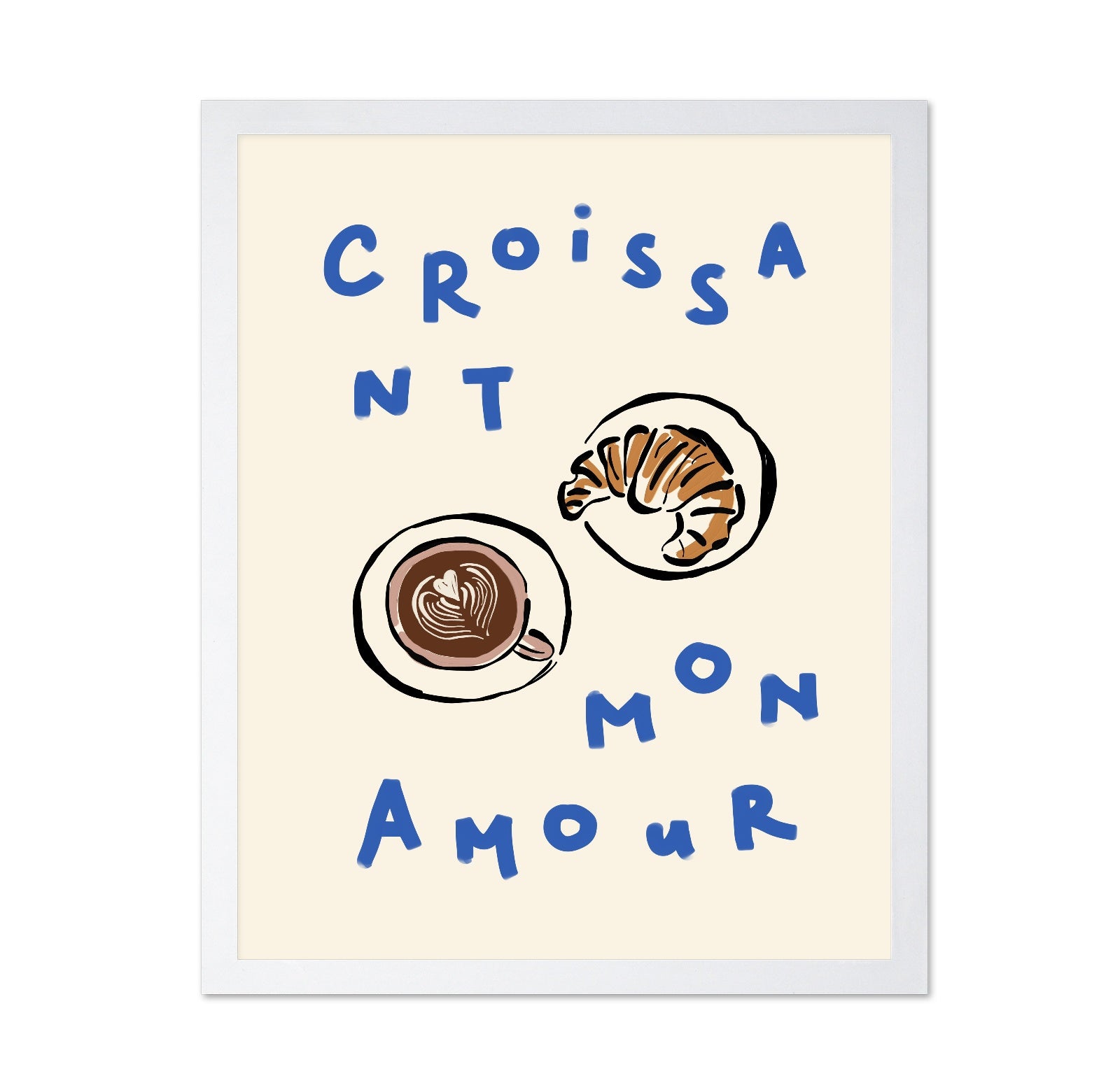 Croissant Cafe Love